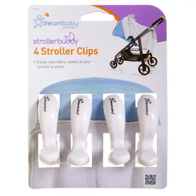 Wholesale Strollerbuddy(R) Stroller Clips - White(6x$5.00)