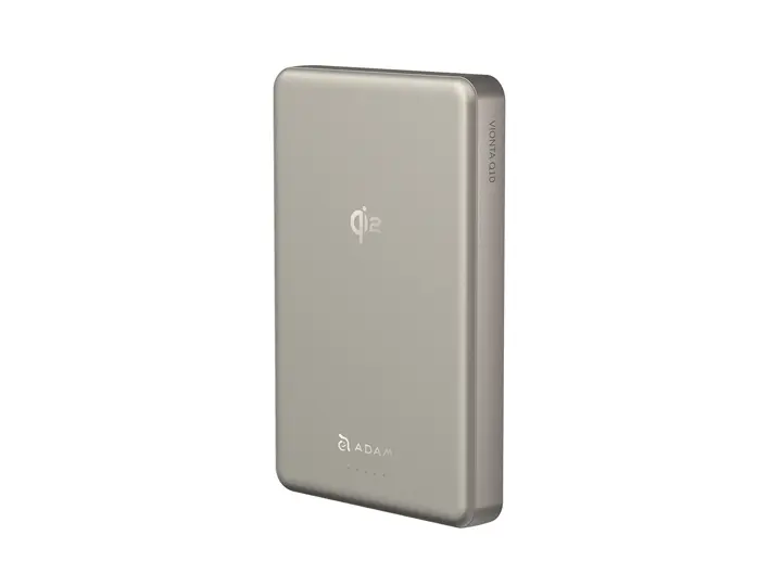 VIONTA Q10 10,000mAh Qi2 Ultra-Slim Power Bank (Titanium)