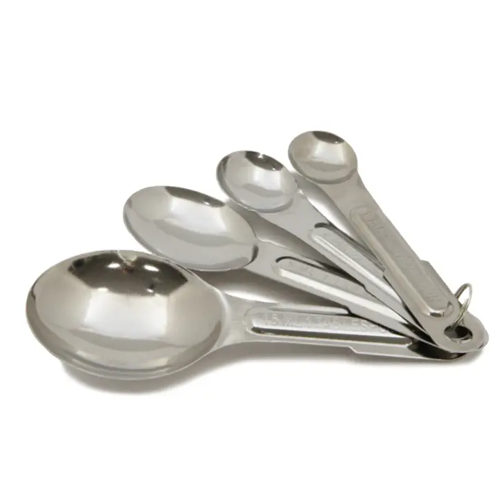 Wholesale 4-Piece Stainless Steel Measuring Spoon Set(144x$1.63)
