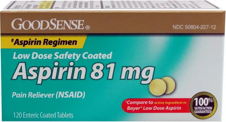 GoodSense Aspirin 81 Mg Enteric Safety Coated Tablets 1(12x$2.26)