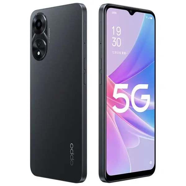 Original Oppo A58X 5G Mobile Phone Smart 6GB 8GB RAM 128GB ROM Octa Core MTK Dimensity 700 13.0MP Android 6.56" LCD Screen 5000mAh OTG Fingerprint ID Waterproof Cellphone