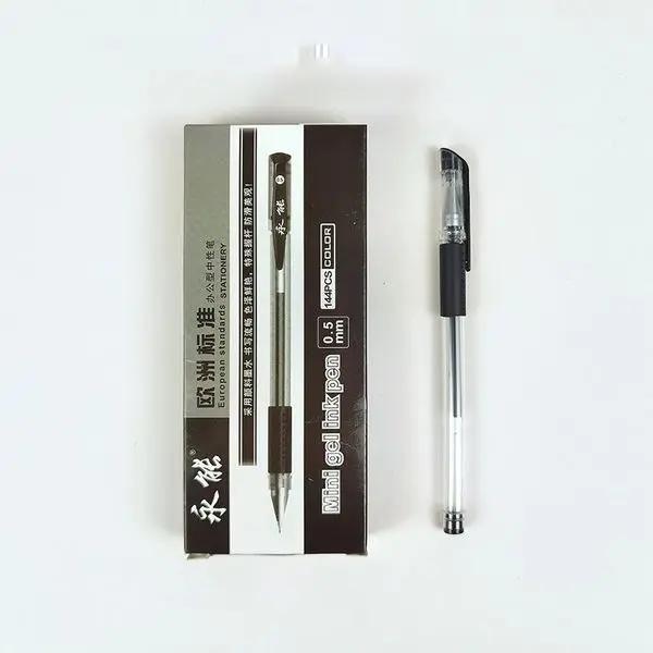 European Standard Neutral Pen Set - Water-Based Ink Bullet Head Pens (Black, Red, Blue) for Office Stationery