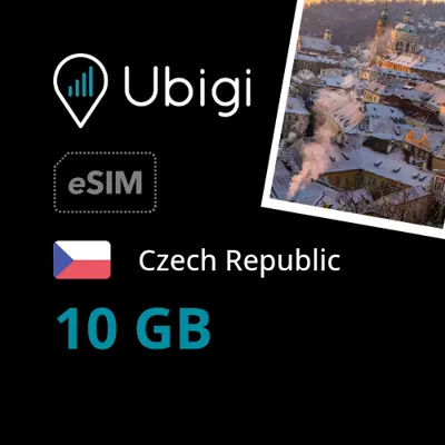 Czech Republic Prepaid eSIM data plan - 10GB| Ubigi