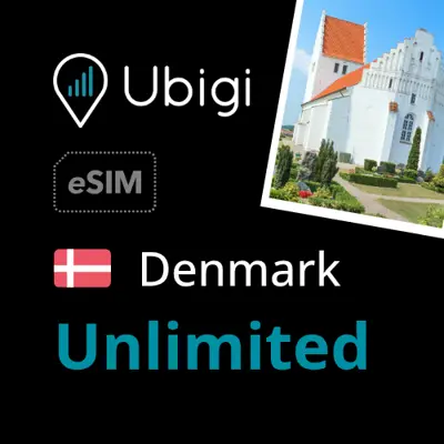 Denmark Prepaid eSIM data plan - Unlimited| Ubigi