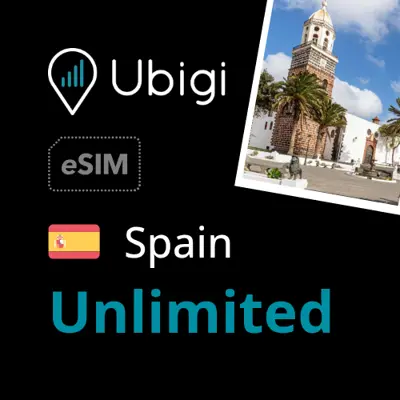 Spain Prepaid eSIM data plan - Unlimited| Ubigi