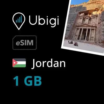 Jordan Prepaid eSIM data plan - 1GB| Ubigi