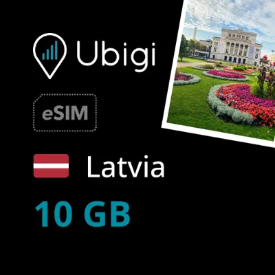 Latvia Prepaid eSIM data plan - 10GB| Ubigi