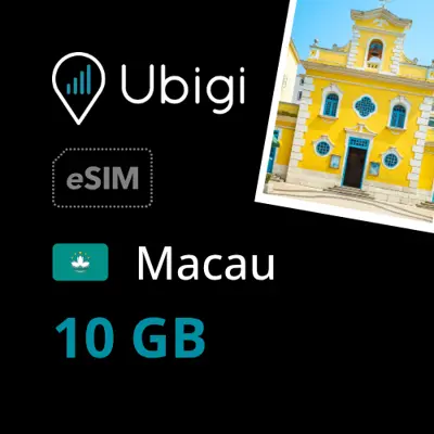 Macau Prepaid eSIM data plan - 10GB| Ubigi