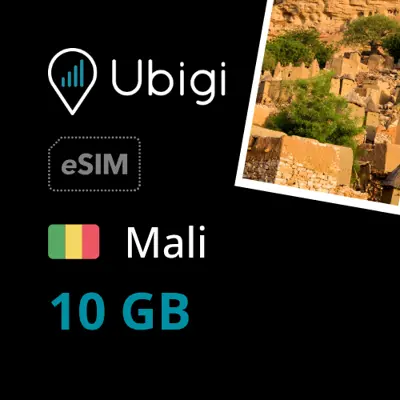 Mali Prepaid eSIM data plan - 10GB| Ubigi