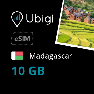 Madagascar Prepaid eSIM data plan - 10GB| Ubigi