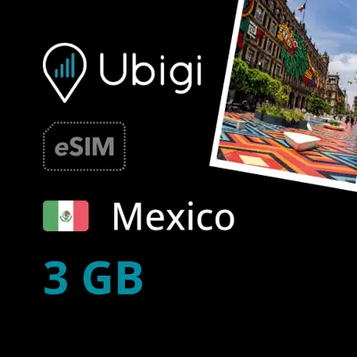 Mexico Prepaid eSIM data plan - 3GB| Ubigi