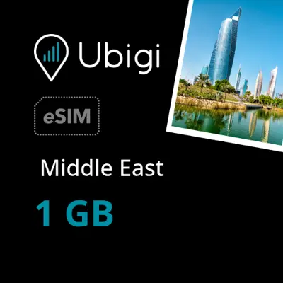 Middle East Prepaid eSIM data plan - 1GB| Ubigi