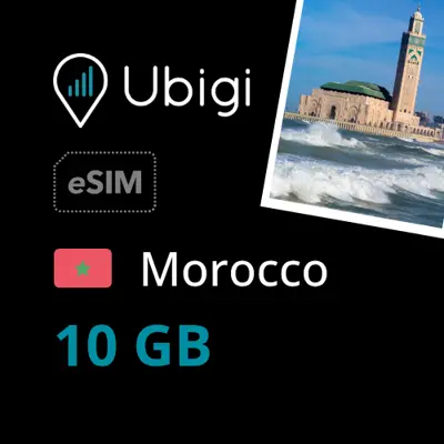 Morocco Prepaid eSIM data plan - 10GB| Ubigi