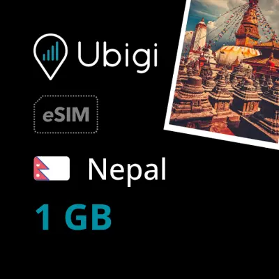 Nepal Prepaid eSIM data plan - 1GB| Ubigi