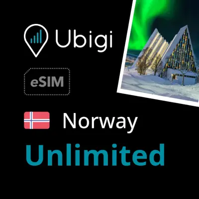 Norway Prepaid eSIM data plan - Unlimited| Ubigi