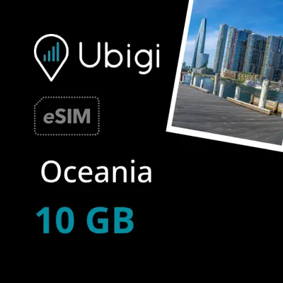 Oceania Prepaid eSIM data plan - 10GB| Ubigi