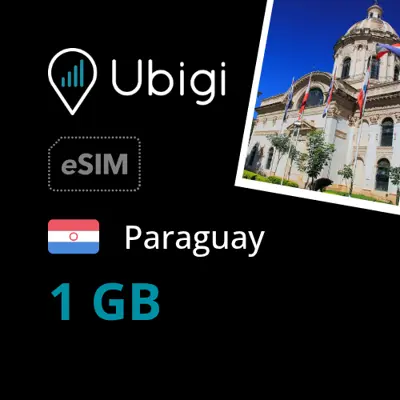 Paraguay Prepaid eSIM data plan - 1GB| Ubigi