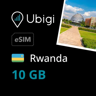 Rwanda Prepaid eSIM data plan - 10GB| Ubigi