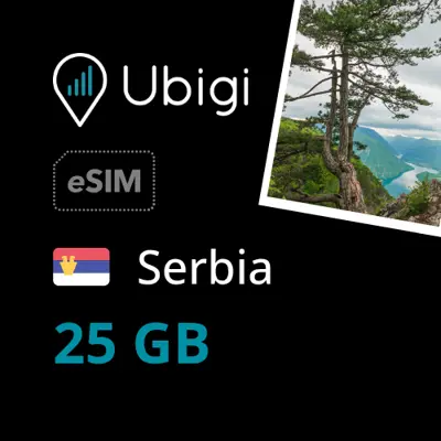 Serbia Prepaid eSIM data plan - 25GB| Ubigi