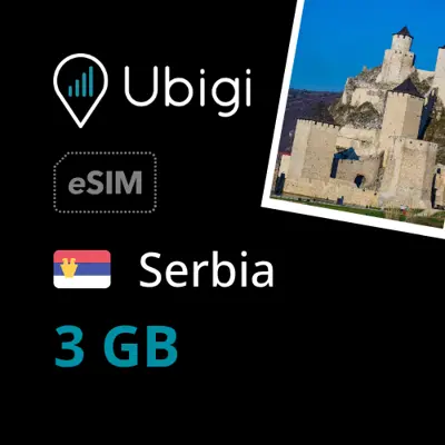 Serbia Prepaid eSIM data plan - 3GB| Ubigi