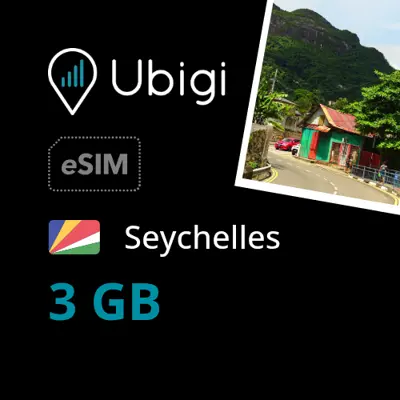 Seychelles Prepaid eSIM data plan - 3GB| Ubigi