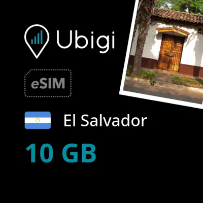 El Salvador Prepaid eSIM data plan - 10GB| Ubigi