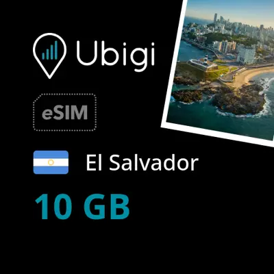 El Salvador Prepaid eSIM data plan - 10GB| Ubigi
