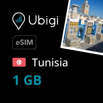 Tunisia Prepaid eSIM data plan - 1GB| Ubigi