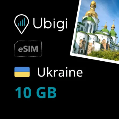 UKraine Prepaid eSIM data plan - 10GB| Ubigi