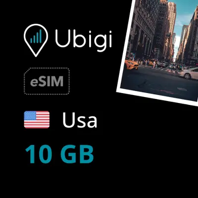 USA Prepaid eSIM data plan - 10GB| Ubigi