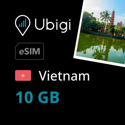 Vietnam Prepaid eSIM data plan - 10GB| Ubigi
